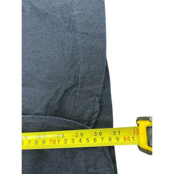 Zara Women Blazer Jacket Denim L Large Dark Blue Lyocell Cotton NWOT - Picture 9 of 10